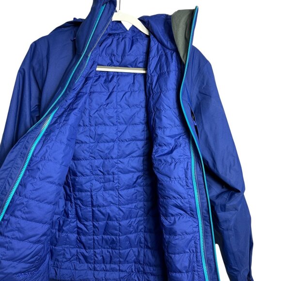 Patagonia 3-in-1 Snowbelle Jacket Cobalt Blue Women's Medium Ski Snowboard Shell - Picture 5 of 16